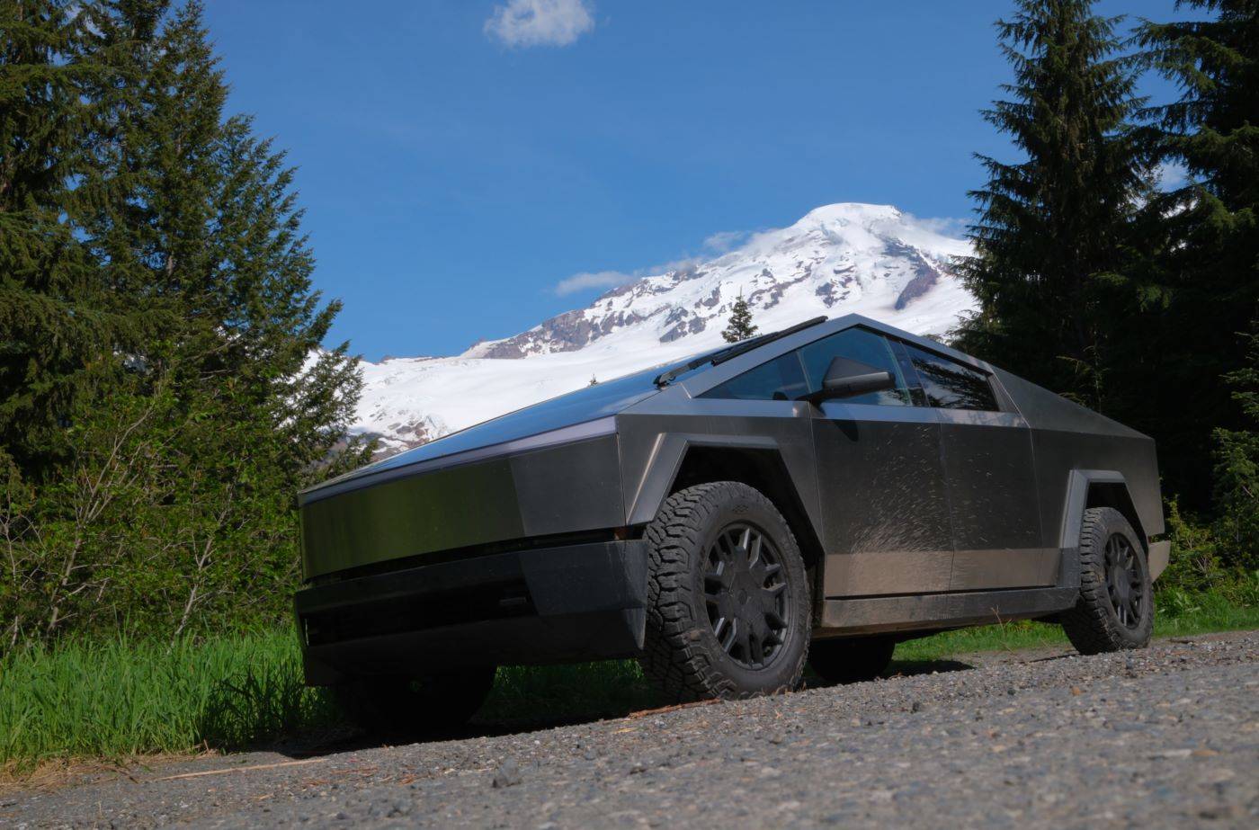 Tesla Cybertruck My Cybertruck finally got stuck. Self extracted with manual ratcheting winch (AKA come-along) DSCF0891(1)adsm