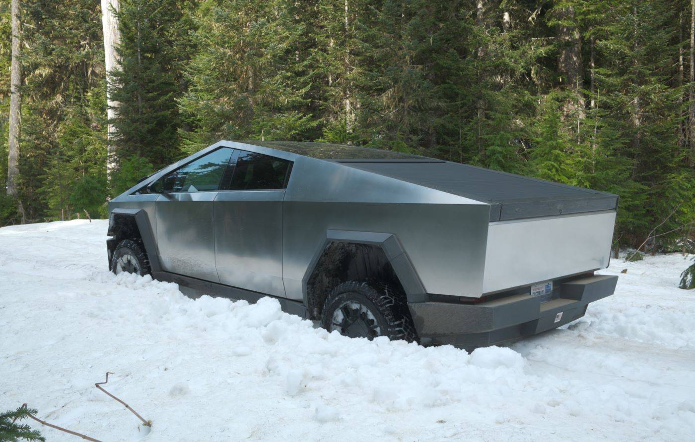 Tesla Cybertruck My Cybertruck finally got stuck. Self extracted with manual ratcheting winch (AKA come-along) DSCF0899(1)adsm