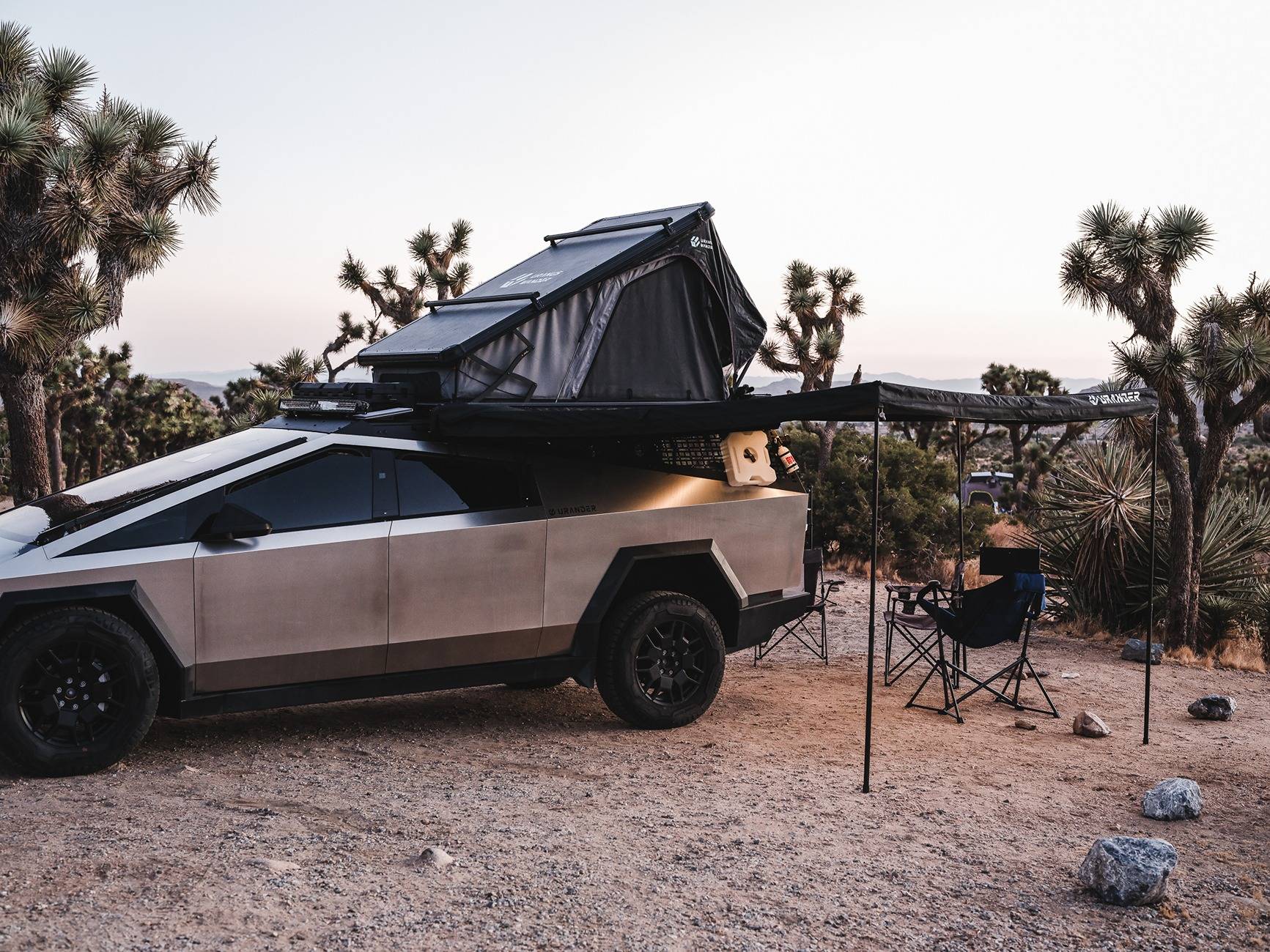 Tesla Cybertruck Joshua Tree Adventure with the Cybertruck – Overlanding Setup, CyberTent Mode, and LED-Lit Awning (Urander) DSCF6043-3