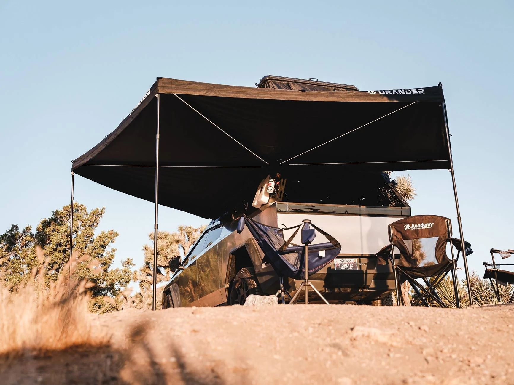 Tesla Cybertruck Joshua Tree Adventure with the Cybertruck – Overlanding Setup, CyberTent Mode, and LED-Lit Awning (Urander) DSCF6533-3