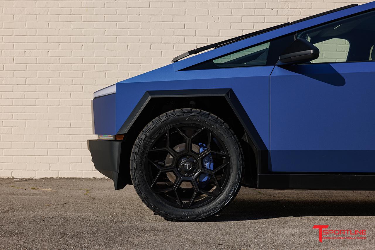 Tesla Cybertruck Cybertruck Aftermarket Wheels & Tires Photos + Info Compilation e-blue-cybertruck-24-inch-aftermarket-wheels-c-