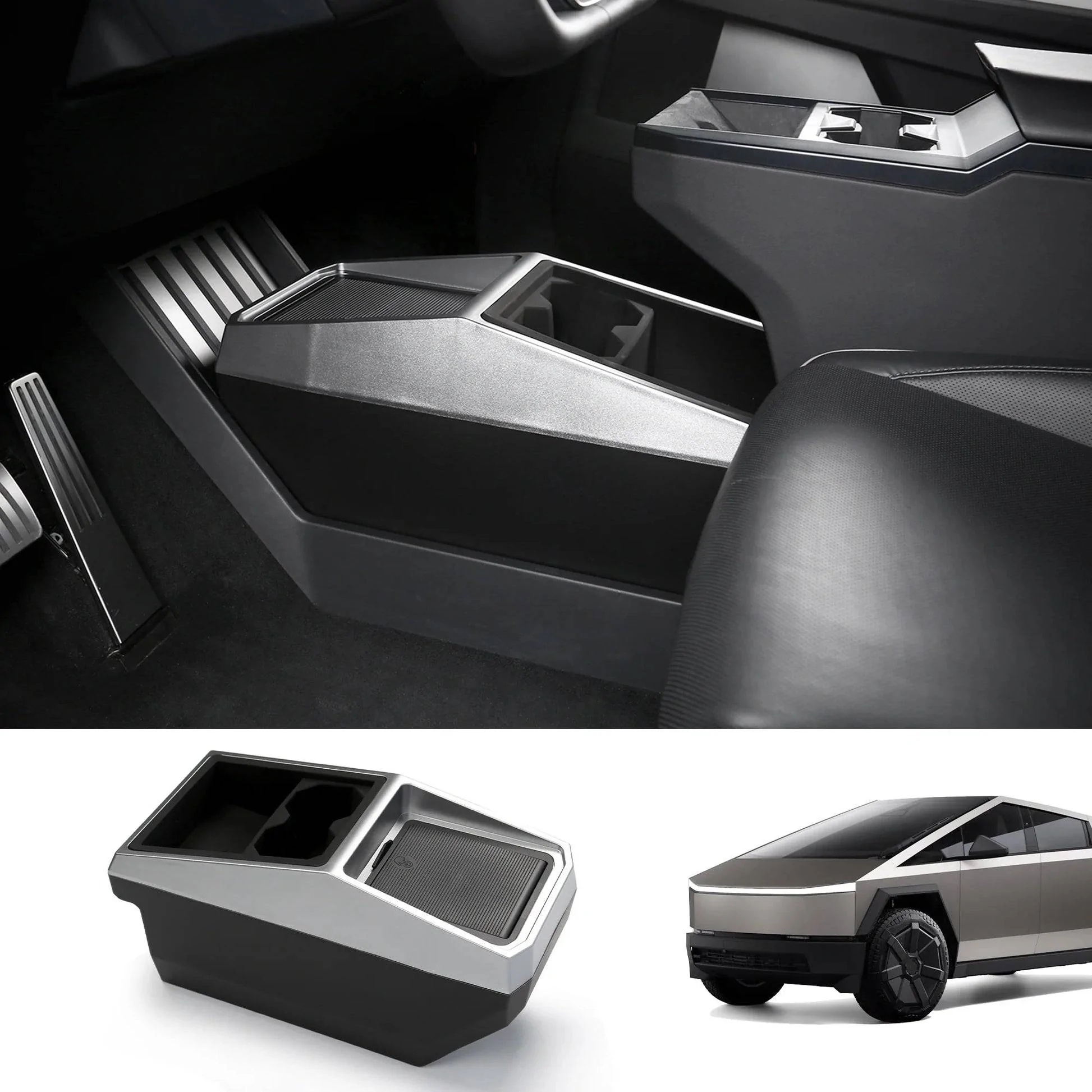 Tesla Cybertruck Enhance Your Tesla Cybertruck with These Must-Have Accessories! e-center-console-storage-box-for-cybertruck-259380