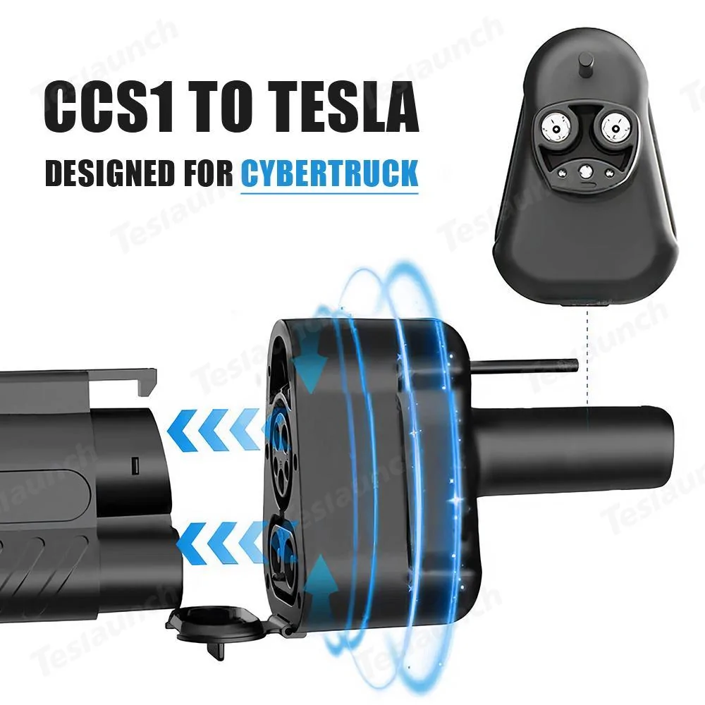 Tesla Cybertruck Cybertruck-Specific CCS1 x J1772 to Tesla (NACS) Adapter is Finally Here – Fits and Works Perfectly! 📢🚀🔋 -fast-charging-adapter-for-tesla-model-3ysx-cy-jpg
