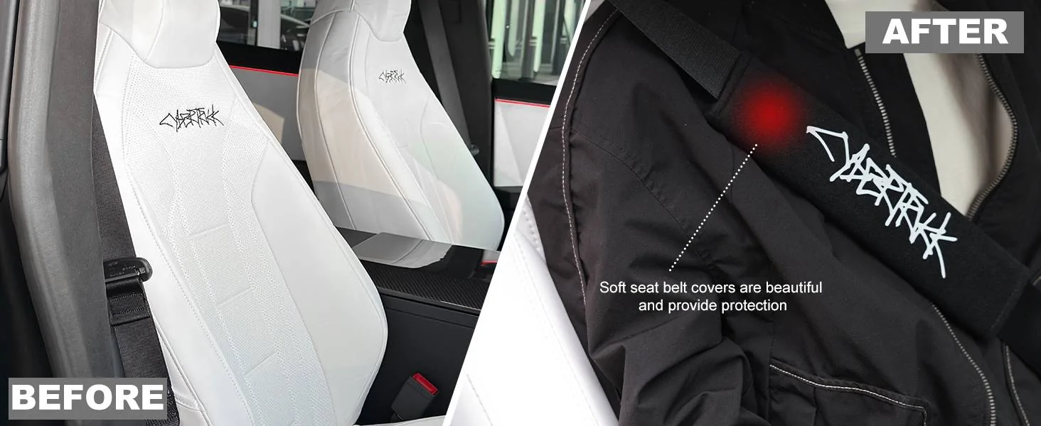 Tesla Cybertruck Seat Belt Pads Cushion Cover--Good things that make me comfortable while driving fasudfas