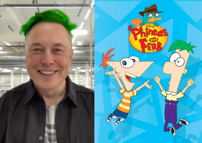 Tesla Roadster 2nd gen elon musk phineas and ferb ferbcom