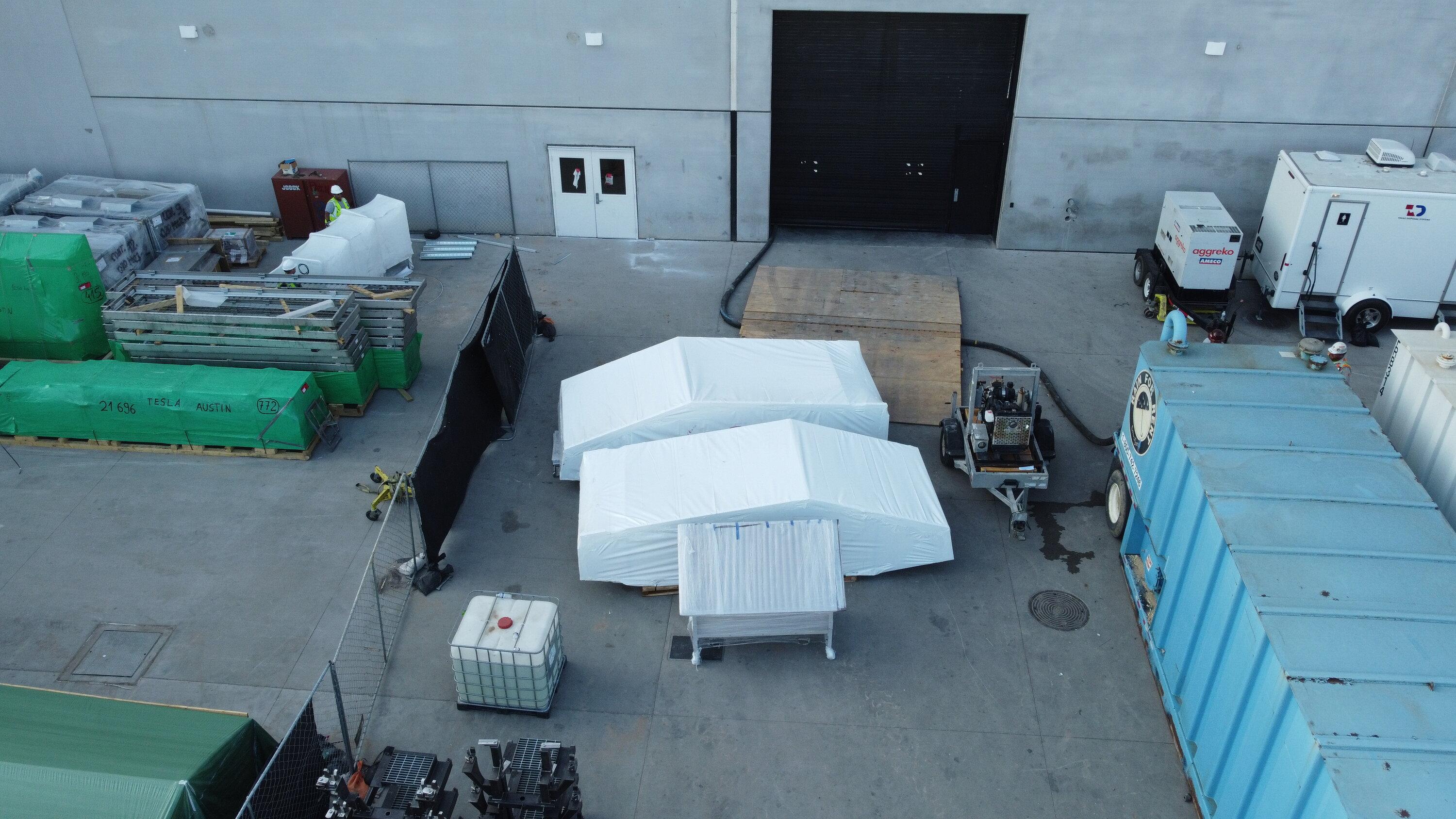 Tesla Cybertruck 2 Cybertruck Exoskeleton Bodies Arrive at Giga Texas! * UPDATE * Elon Confirmed FfCblW8XoAUt4TC