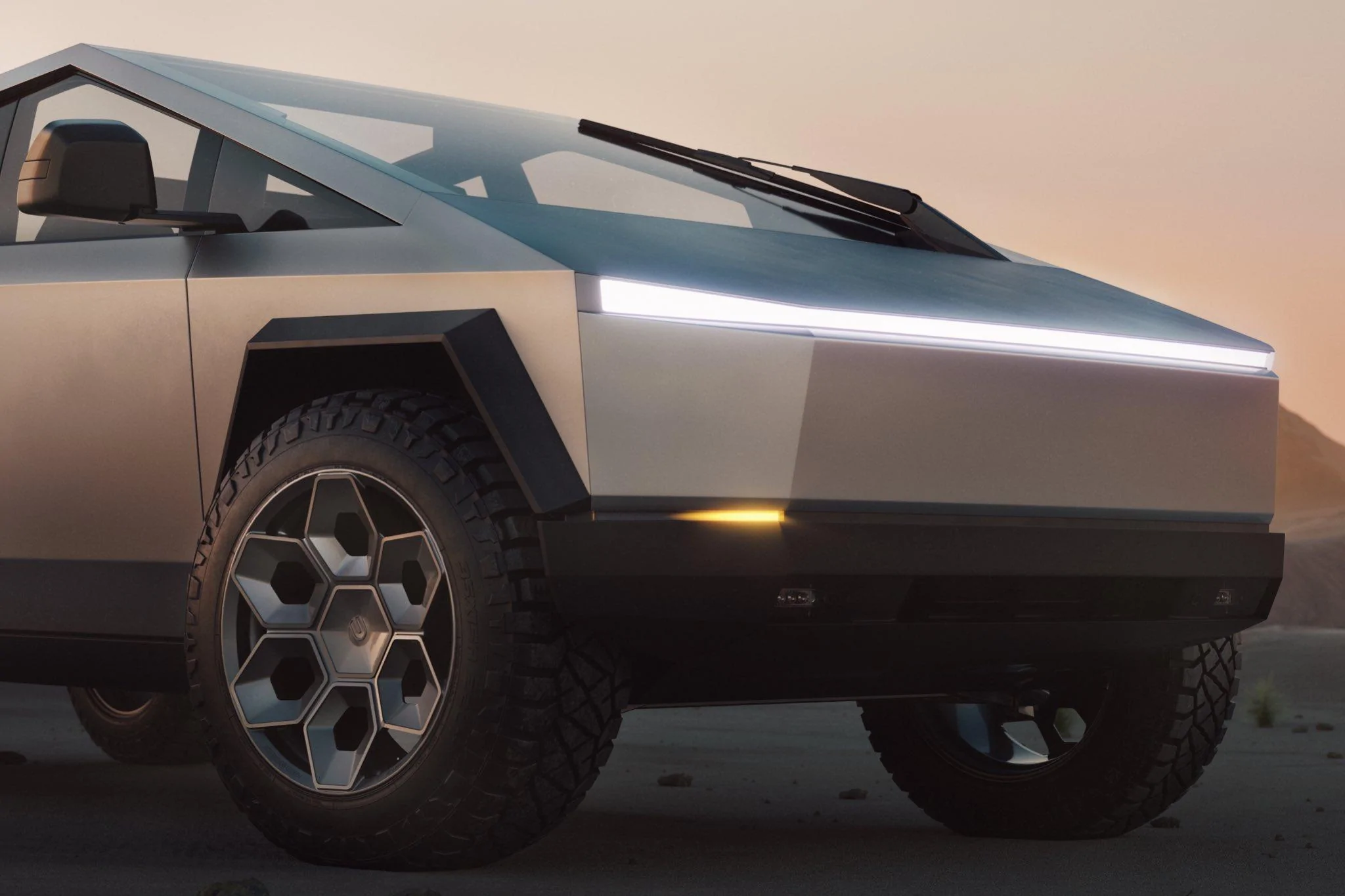 Tesla Roadster 2nd gen Unplugged Performance Aftermarket Wheels announcement reveals production Cybertruck design?!  [UP CYBRHEX Forged Wheels] FgAoau9VIAA-8ig