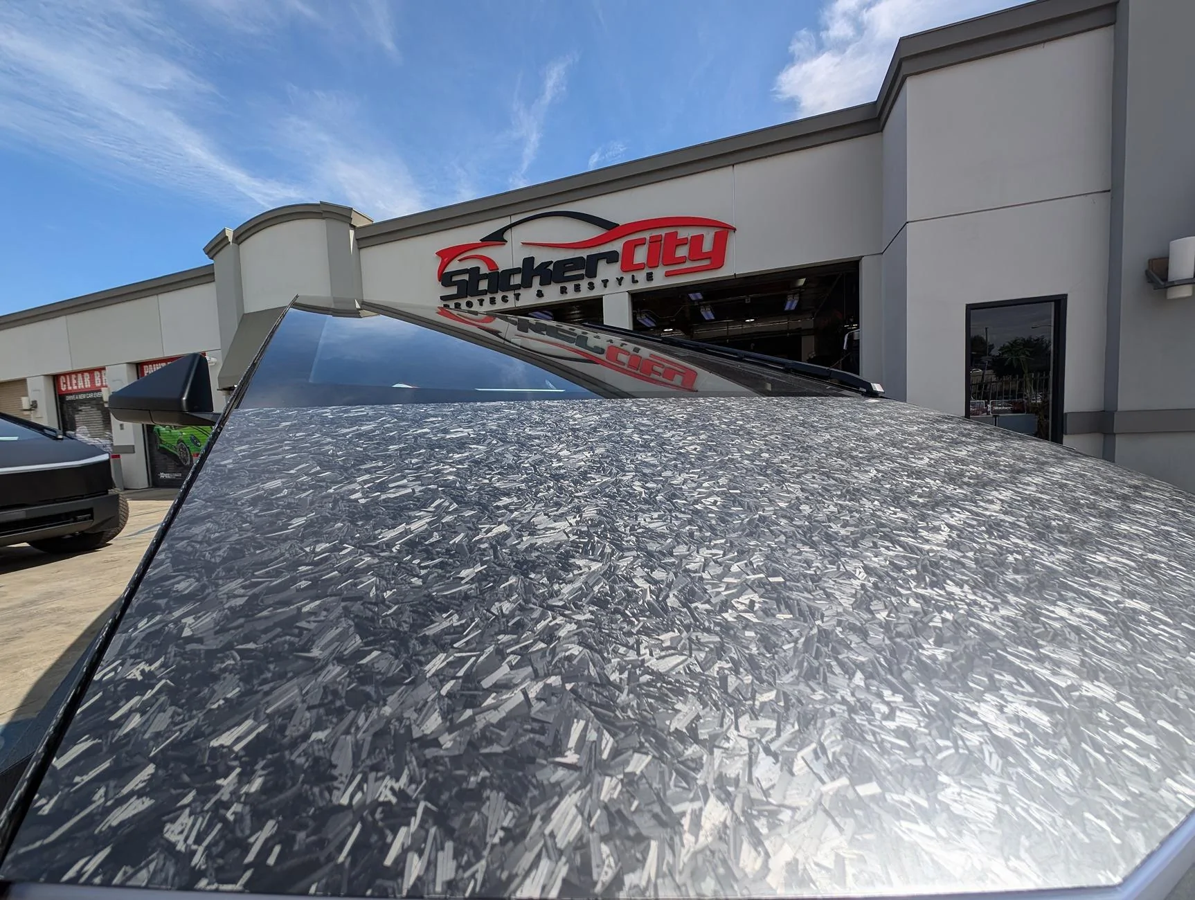 Tesla Cybertruck Forged Carbon Fiber (Matte PPF) New Release Forged PPF Cybertruck (7)