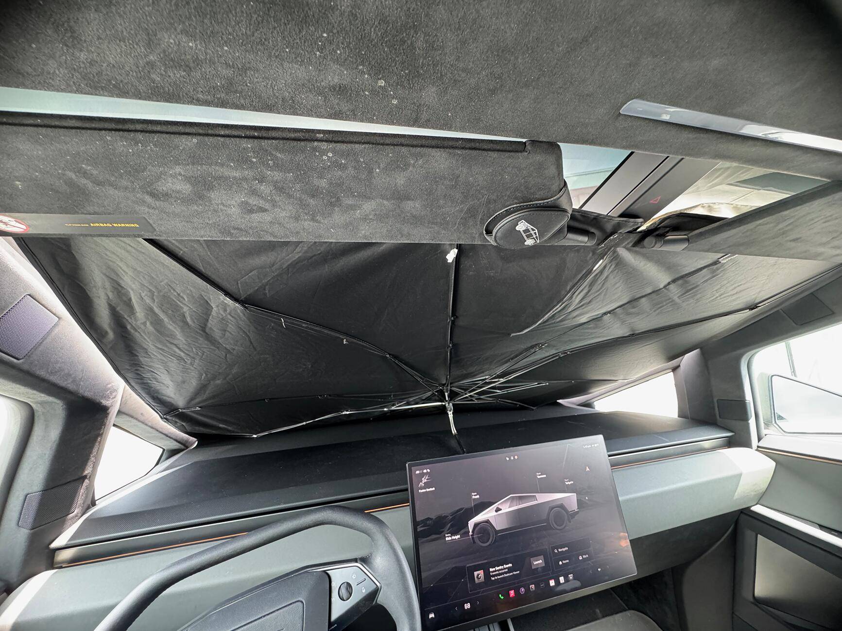 Tesla Roadster 2nd gen Any recommendation for CT Windshield sun screen / sunshade? From Inside