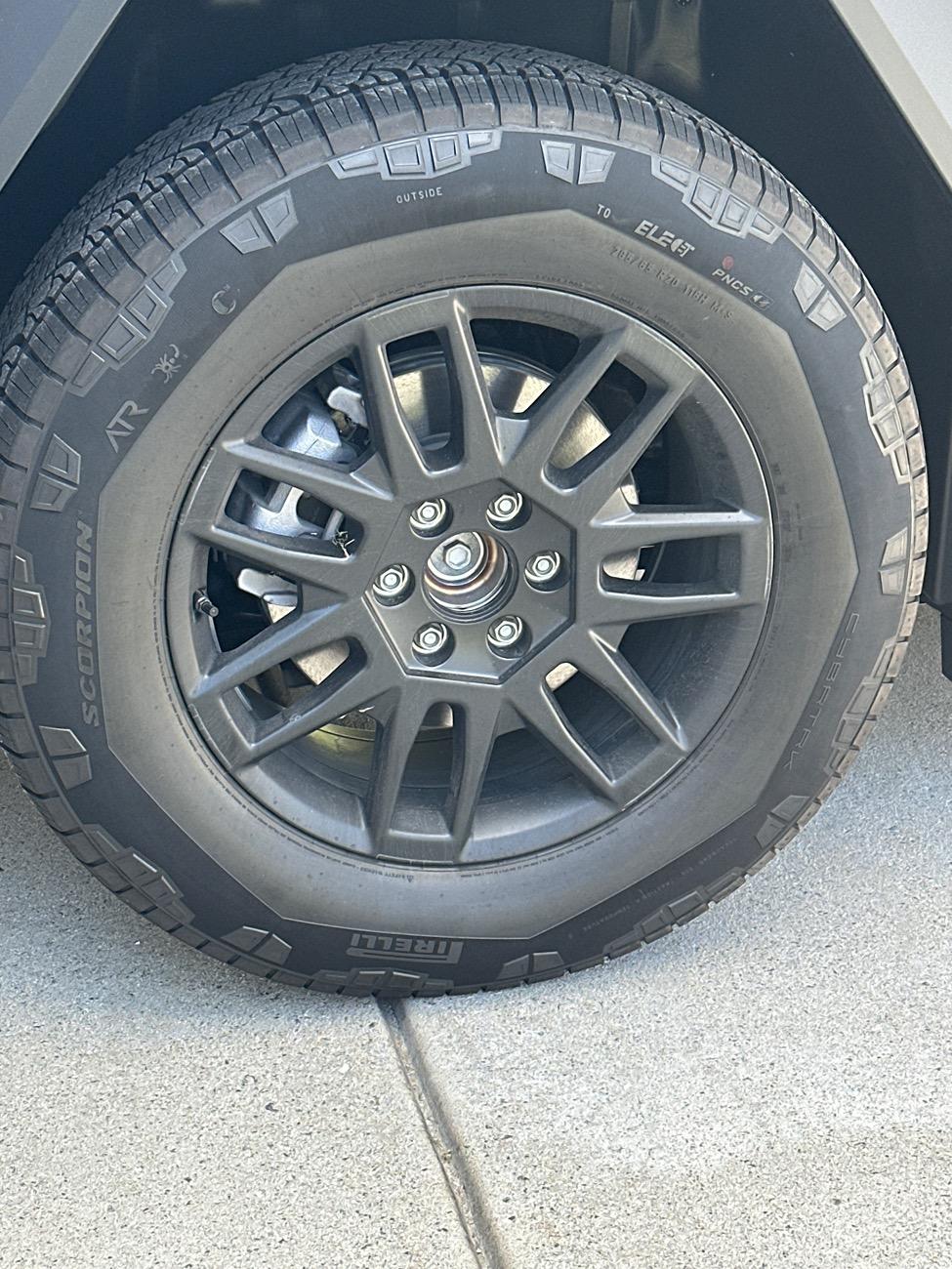 Tesla Roadster 2nd gen New stock tires Pirelli Scorpion? image