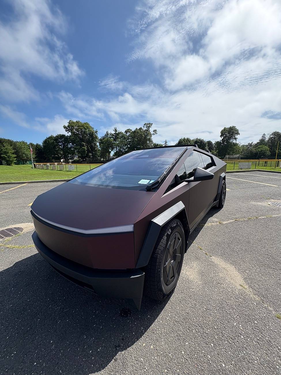 Tesla Cybertruck TWRAPS Satin Black Magic Purple PPF wrap image0