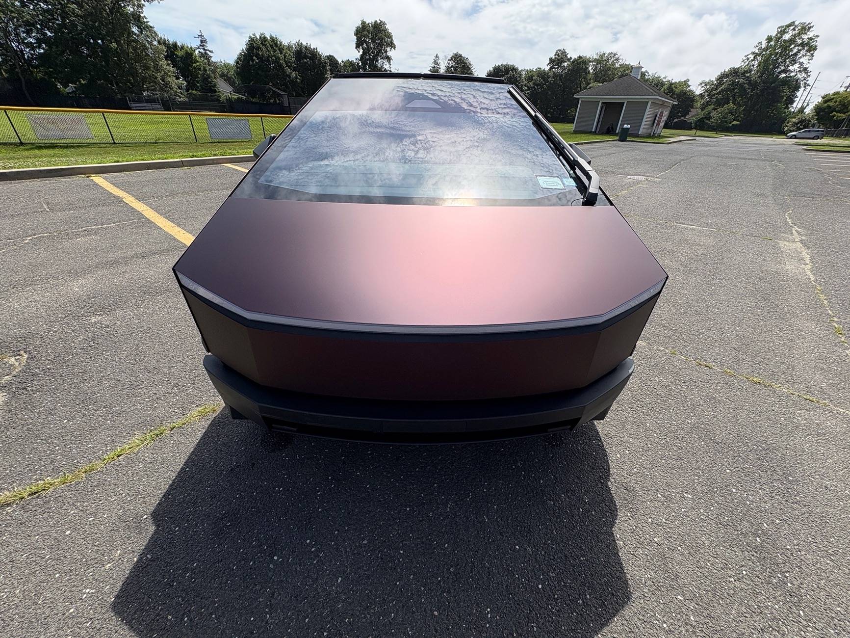 Tesla Cybertruck TWRAPS Satin Black Magic Purple PPF wrap image9