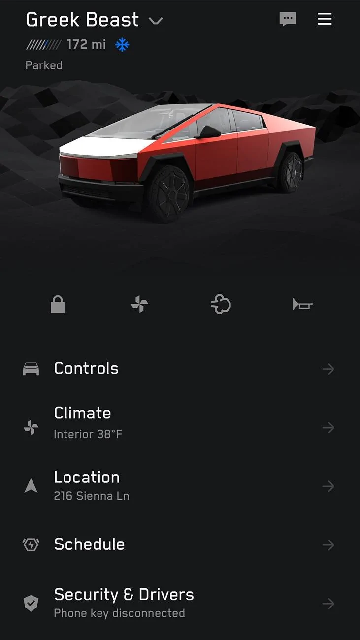 Tesla Roadster 2nd gen CT loses electric miles overnight (vampire drain) IMG_0007