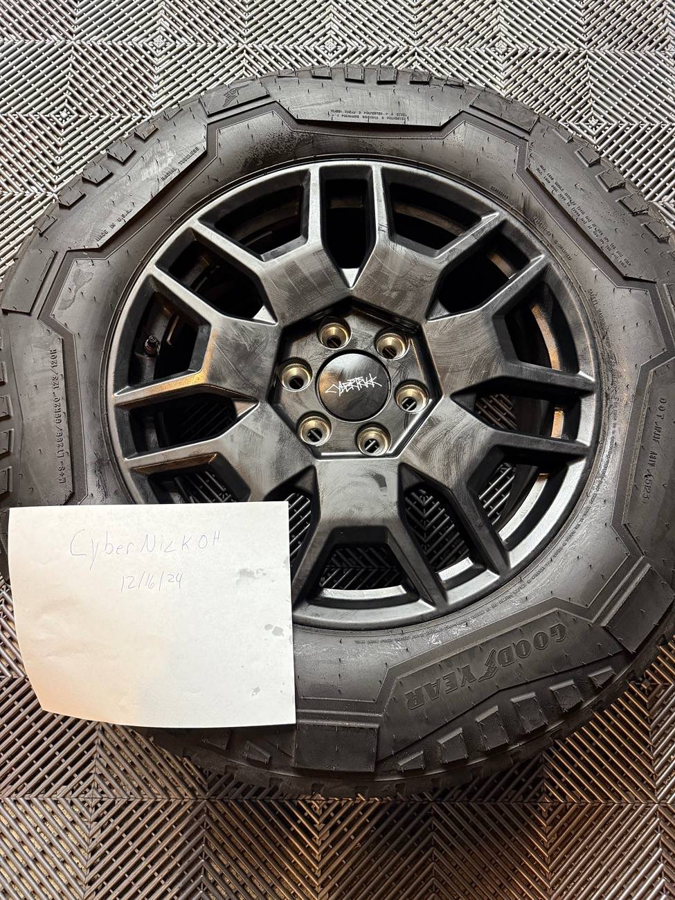 Tesla Cybertruck SOLD: 4 Cyberwheels/tires/TPMS/Covers IMG_0049