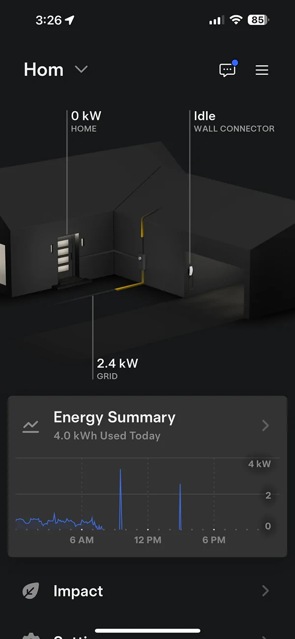 Tesla Roadster 2nd gen Powershare Update - Solar while islanding without powerwall IMG_0169