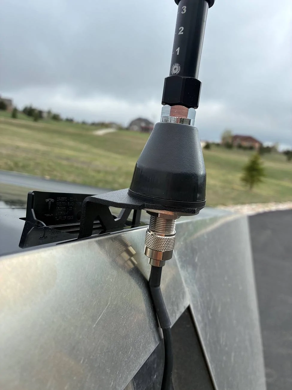 Tesla Roadster 2nd gen HAM radio antenna mount options IMG_0338