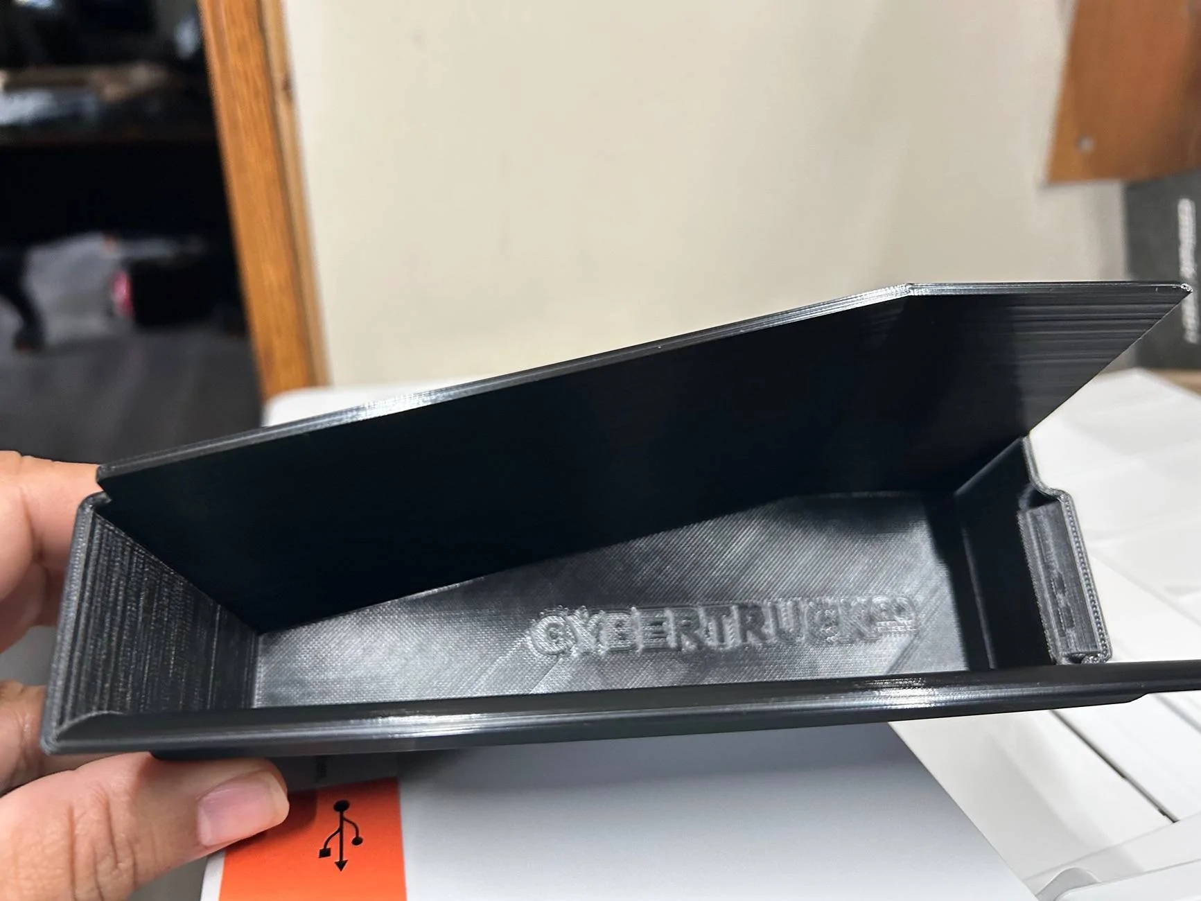 Tesla Roadster 2nd gen 3d printed door storage from CybertruckCo IMG_0595
