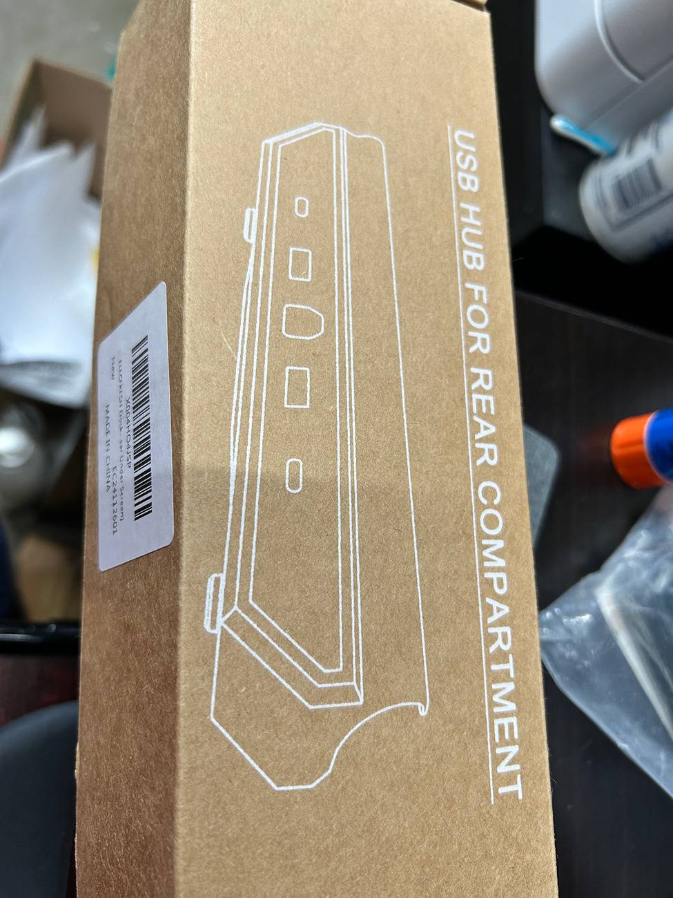 Tesla Roadster 2nd gen ElecFresh USB HUB Rear installed IMG_0701