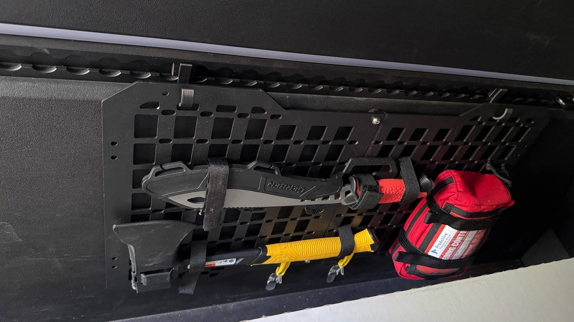 Tesla Cybertruck Basic removable Molle Panel Setup. IMG_0831