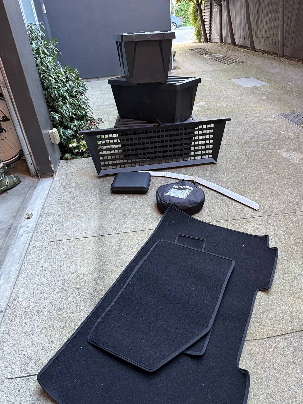 Tesla Cybertruck Divider + Bins + Chains + Wiper + Detailing Kit for sale as one unit IMG_0931