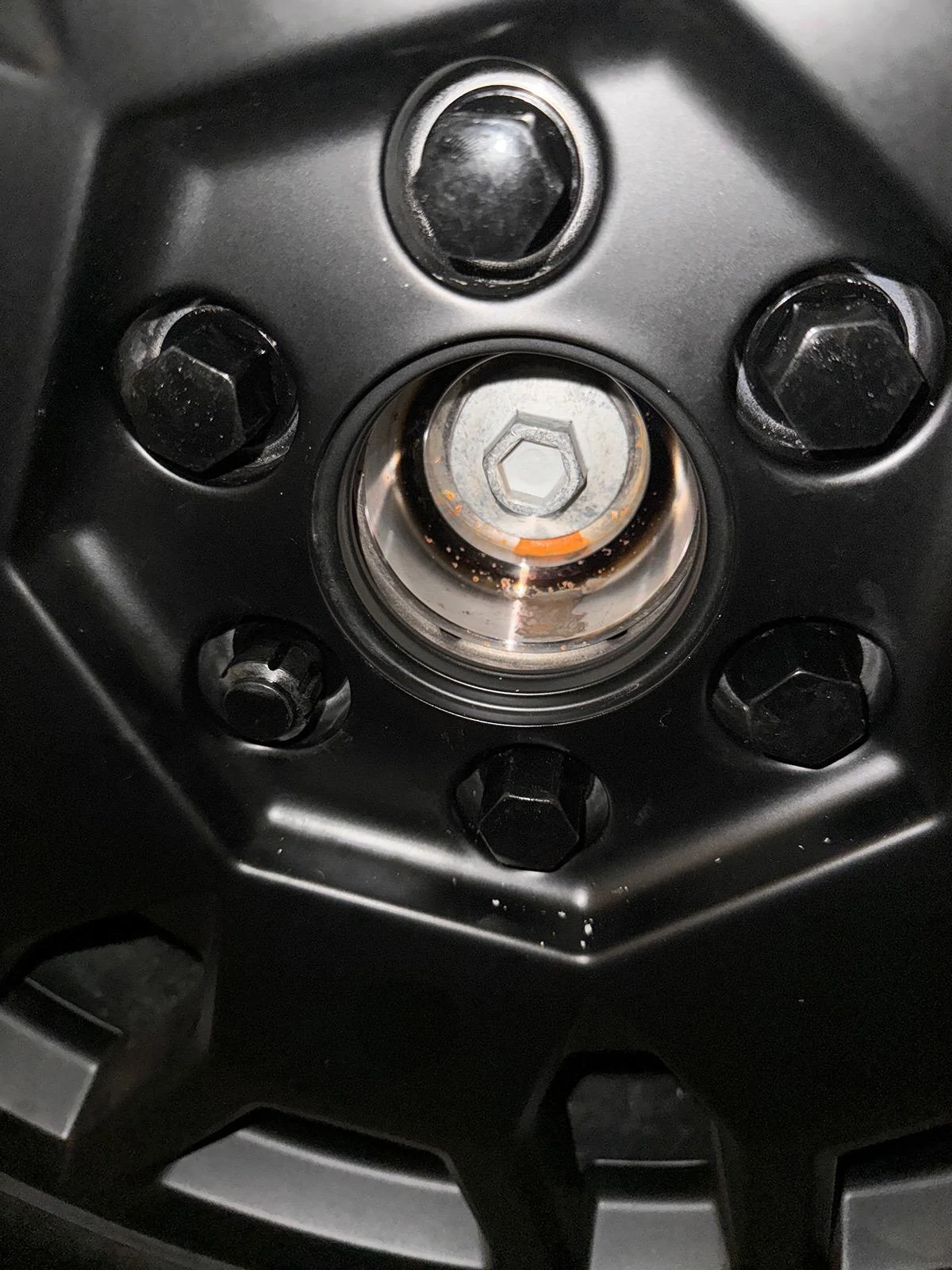 Tesla Roadster 2nd gen DIY: Center Cap Hub Rust Removal IMG_1058