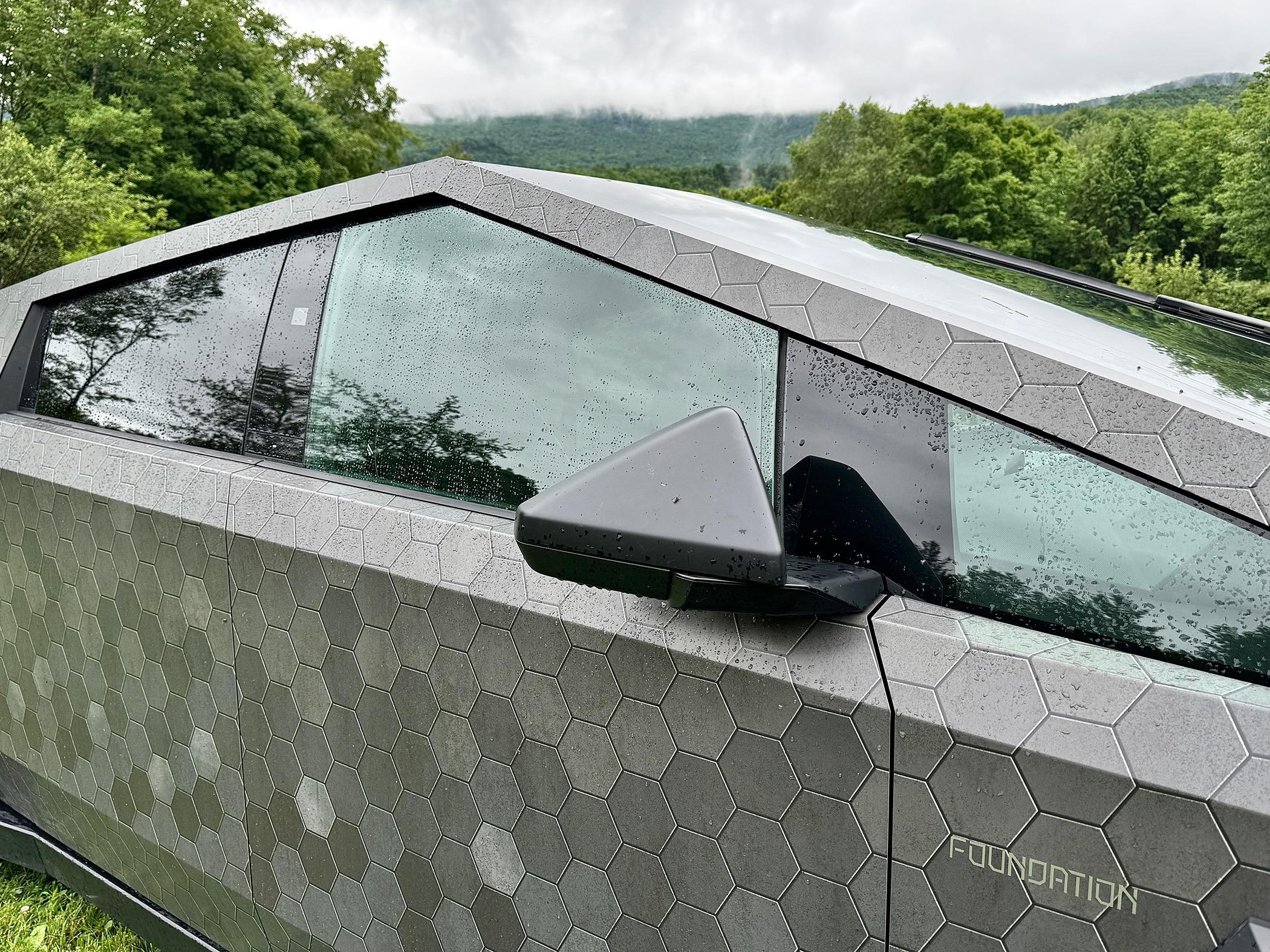 Tesla Roadster 2nd gen Matte Hexagonal “Starship Heat Tile” Wrap IMG_1103