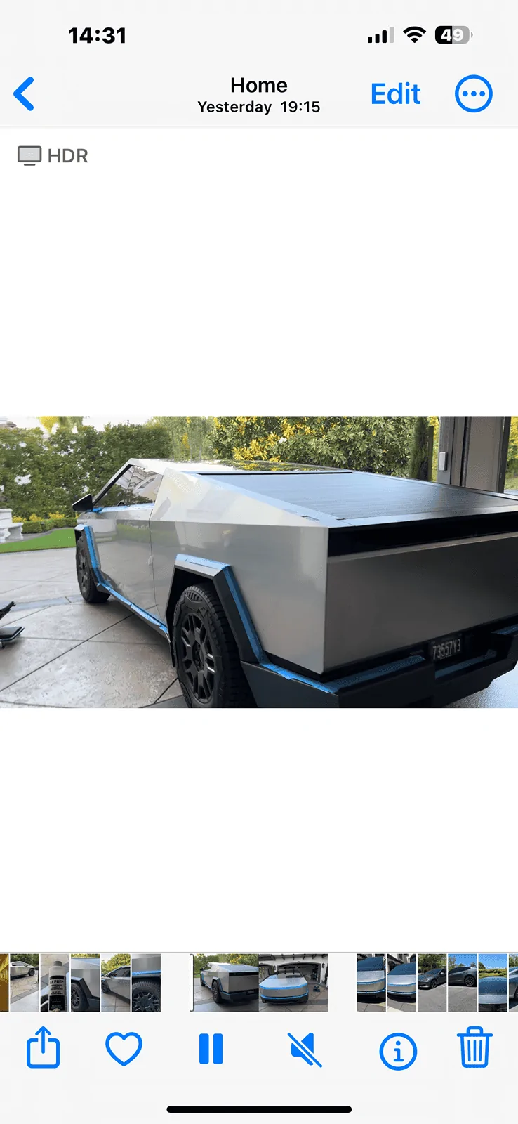 Tesla Roadster 2nd gen Everbrite ProtectaClear Fail IMG_1210
