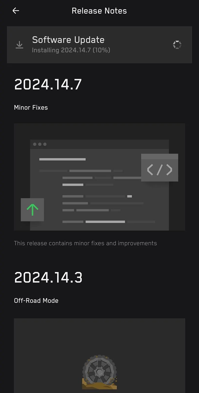 Tesla Roadster 2nd gen New Update 2024.14.7 IMG_1236
