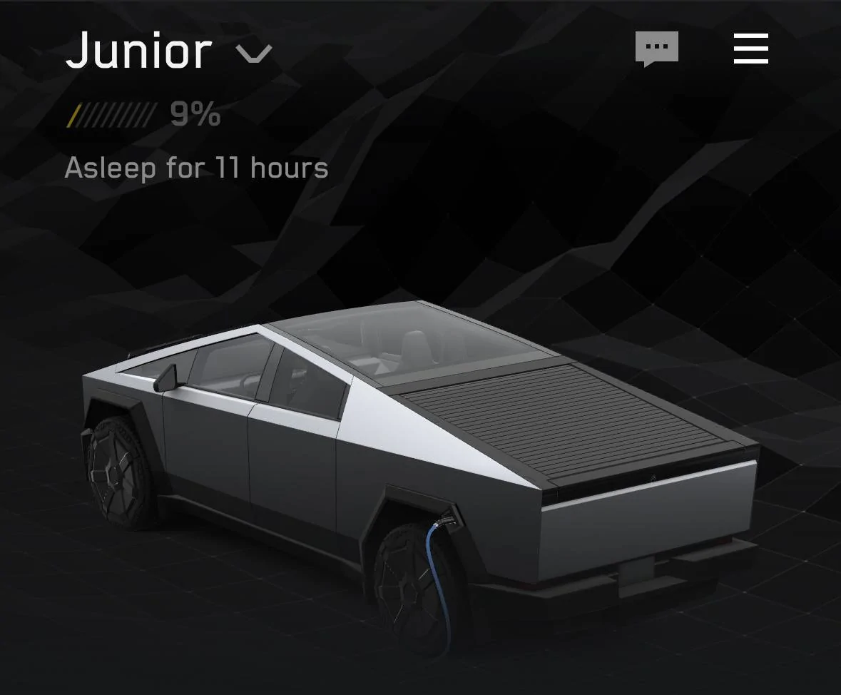 Tesla Roadster 2nd gen Cybertruck Not Sleeping IMG_1263