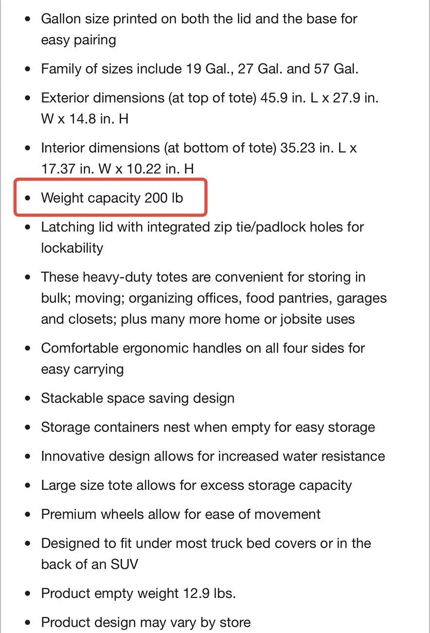 Tesla Roadster 2nd gen Aftermarket Bed Storage Bins -- Husky Heavy Duty Waterproof Stackable Plastic Storage Containers [Updated w/ photos vs. Tesla Vault Bins] IMG_1279