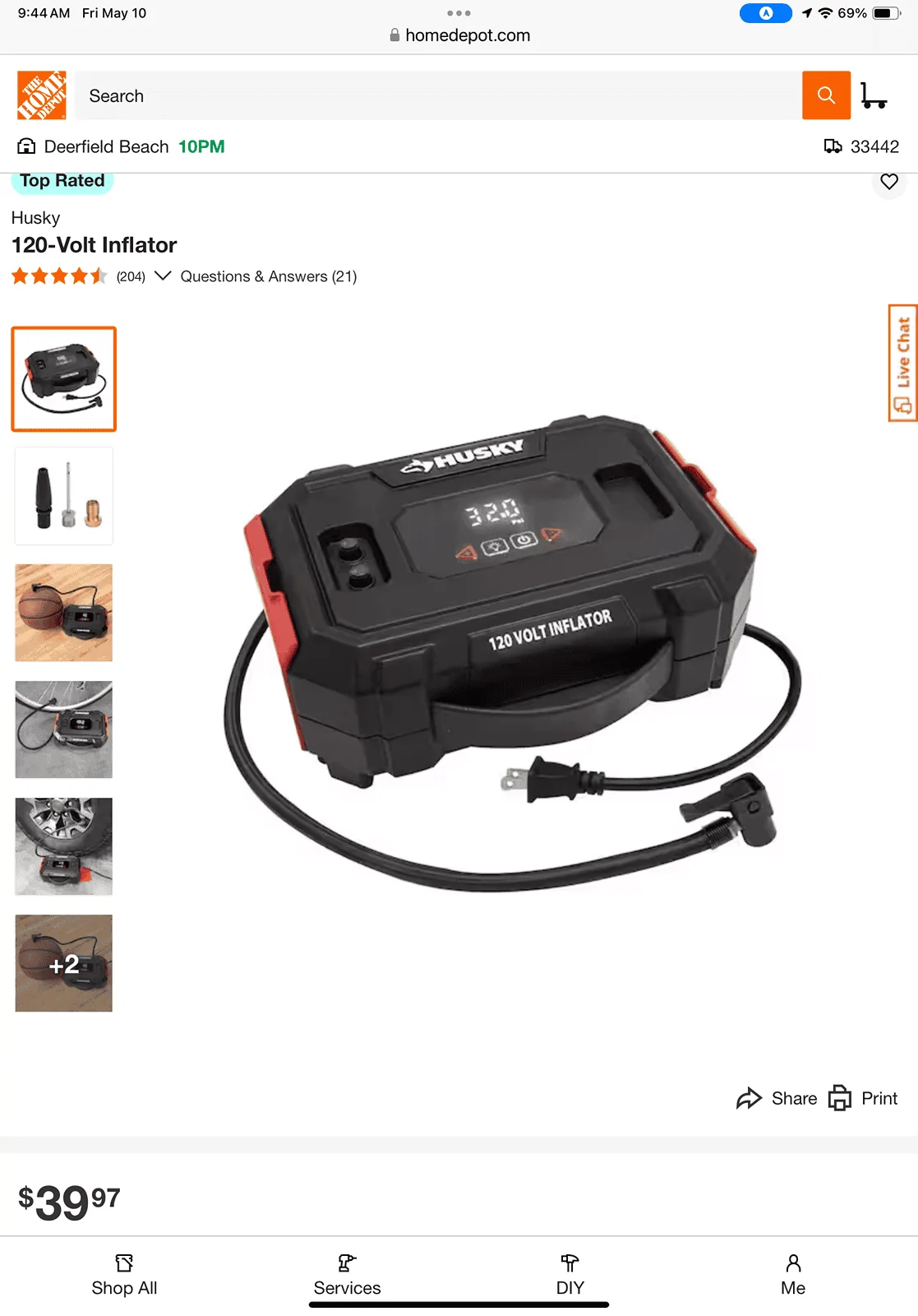Tesla Roadster 2nd gen Tire Inflator I’m using IMG_1283