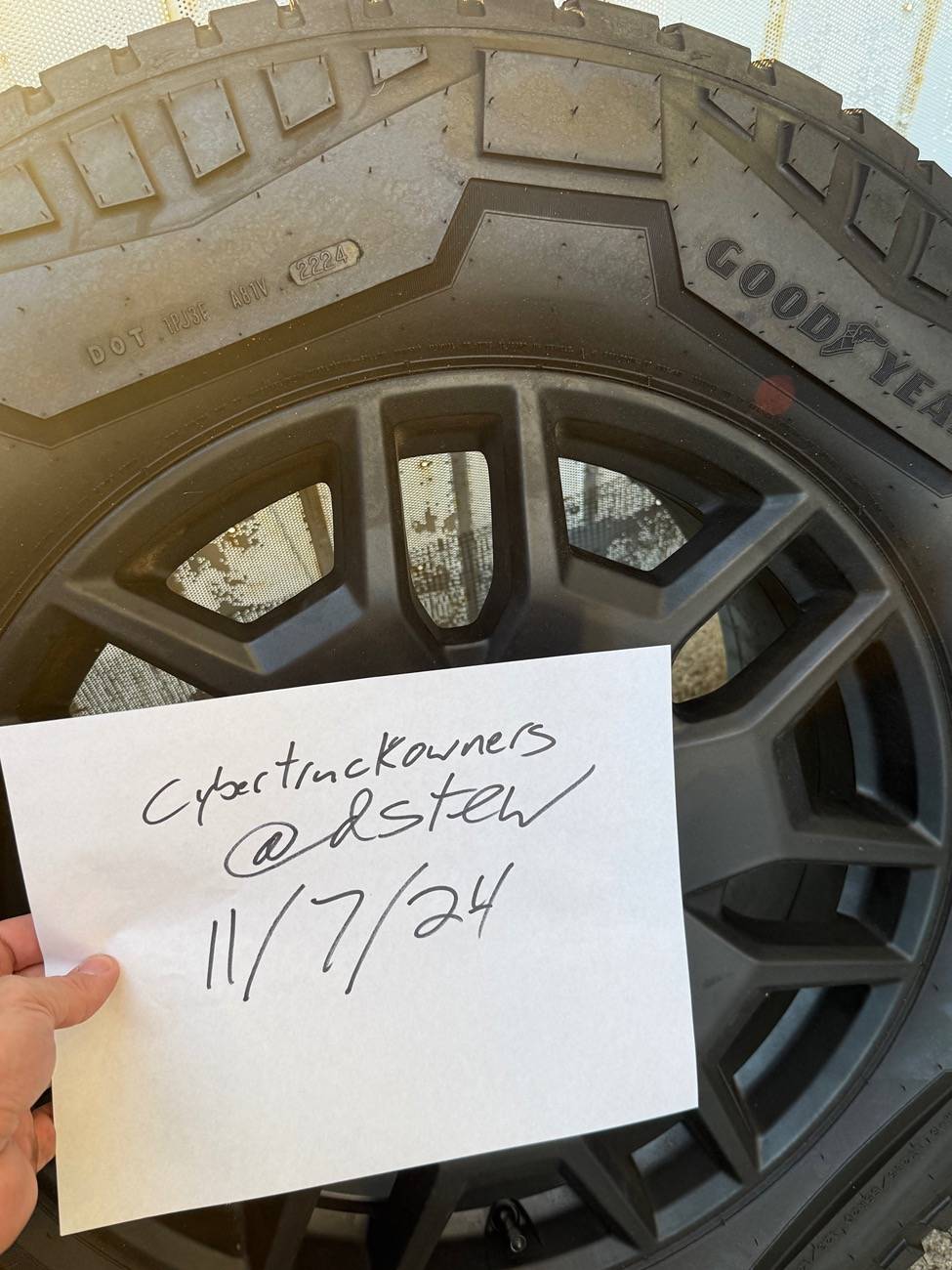 Tesla Cybertruck Spare OEM 35” Tire/wheel combo available 1 LEFT!!!! IMG_1331