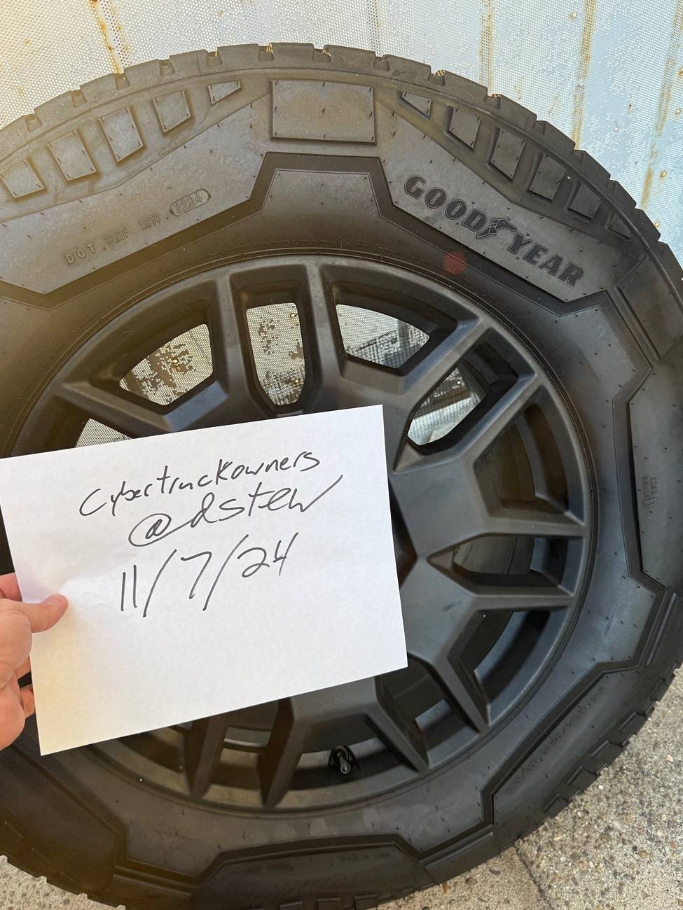 Tesla Cybertruck Spare OEM 35” Tire/wheel combo available 1 LEFT!!!! IMG_1332
