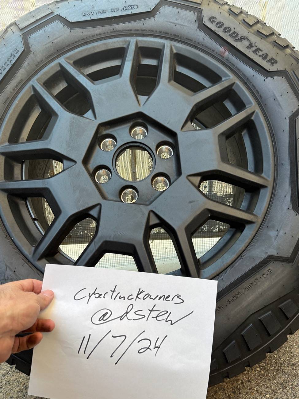 Tesla Cybertruck Spare OEM 35” Tire/wheel combo available 1 LEFT!!!! IMG_1334