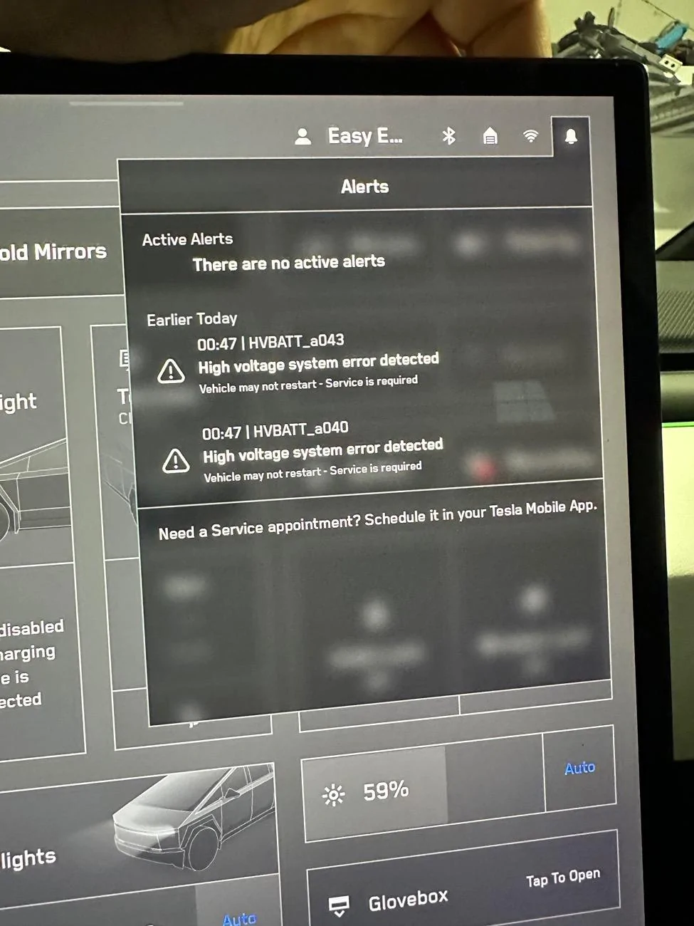 Tesla Roadster 2nd gen New alert help: High voltage system error detected IMG_1345