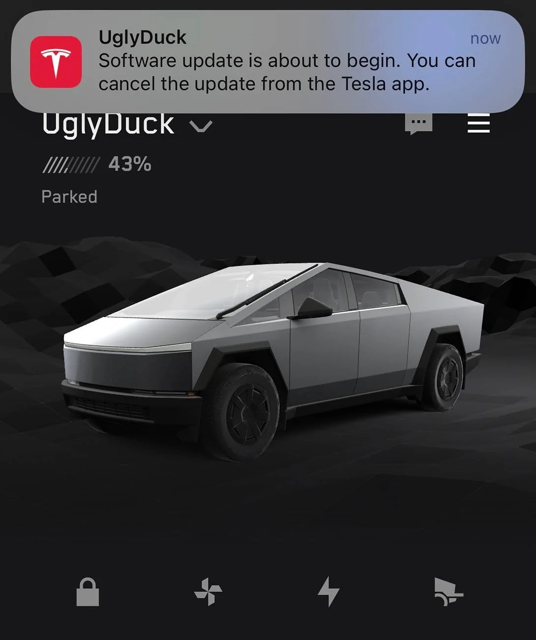 Tesla Roadster 2nd gen 2025.20.6 Update now downloading IMG_1462