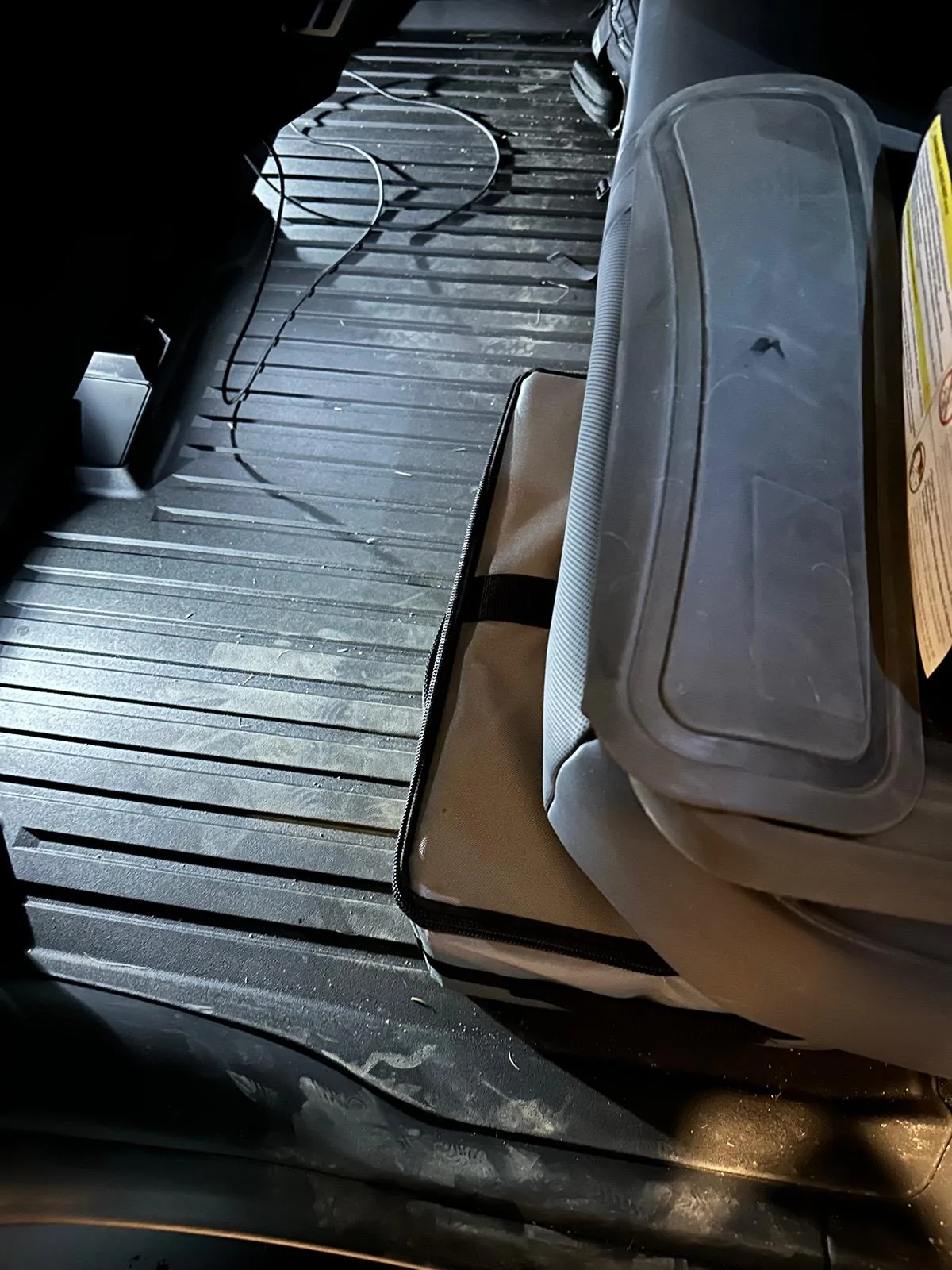 Tesla Cybertruck Love these FrontRunner Flat Packs in my Frunk. IMG_1560