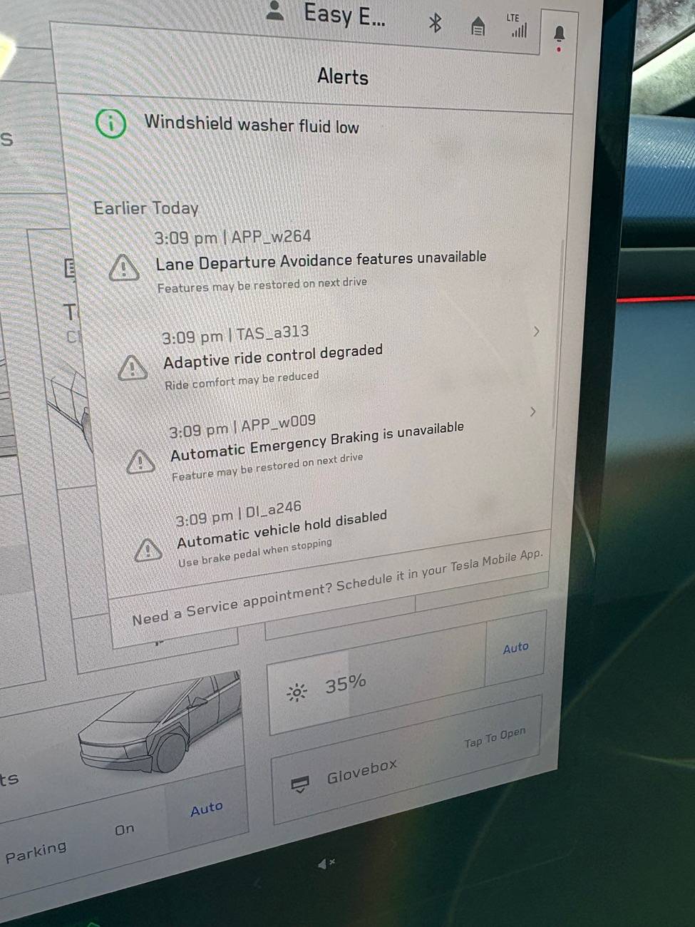 Tesla Roadster 2nd gen Traction and Stability Alerts IMG_1587