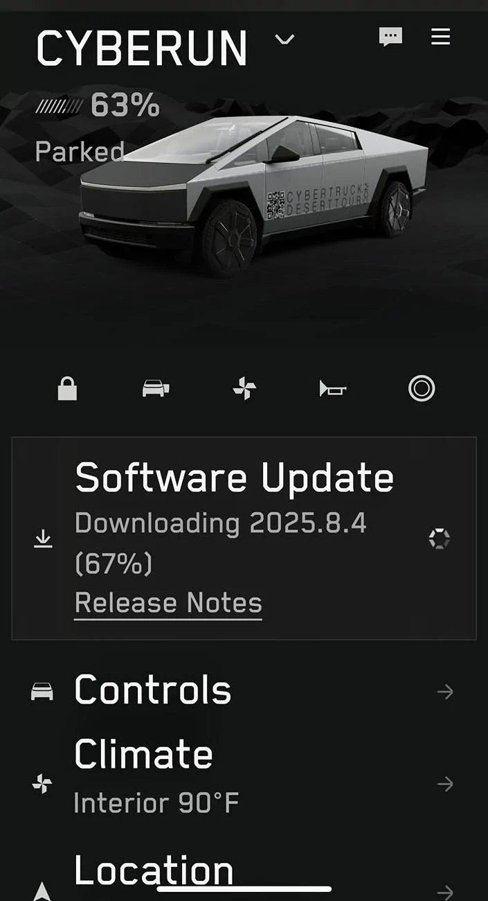 Tesla Roadster 2nd gen 2025.8.4 Update: Steer by Wire System / steering wheel gives more realistic feedback, adapting to different road surfaces IMG_1702