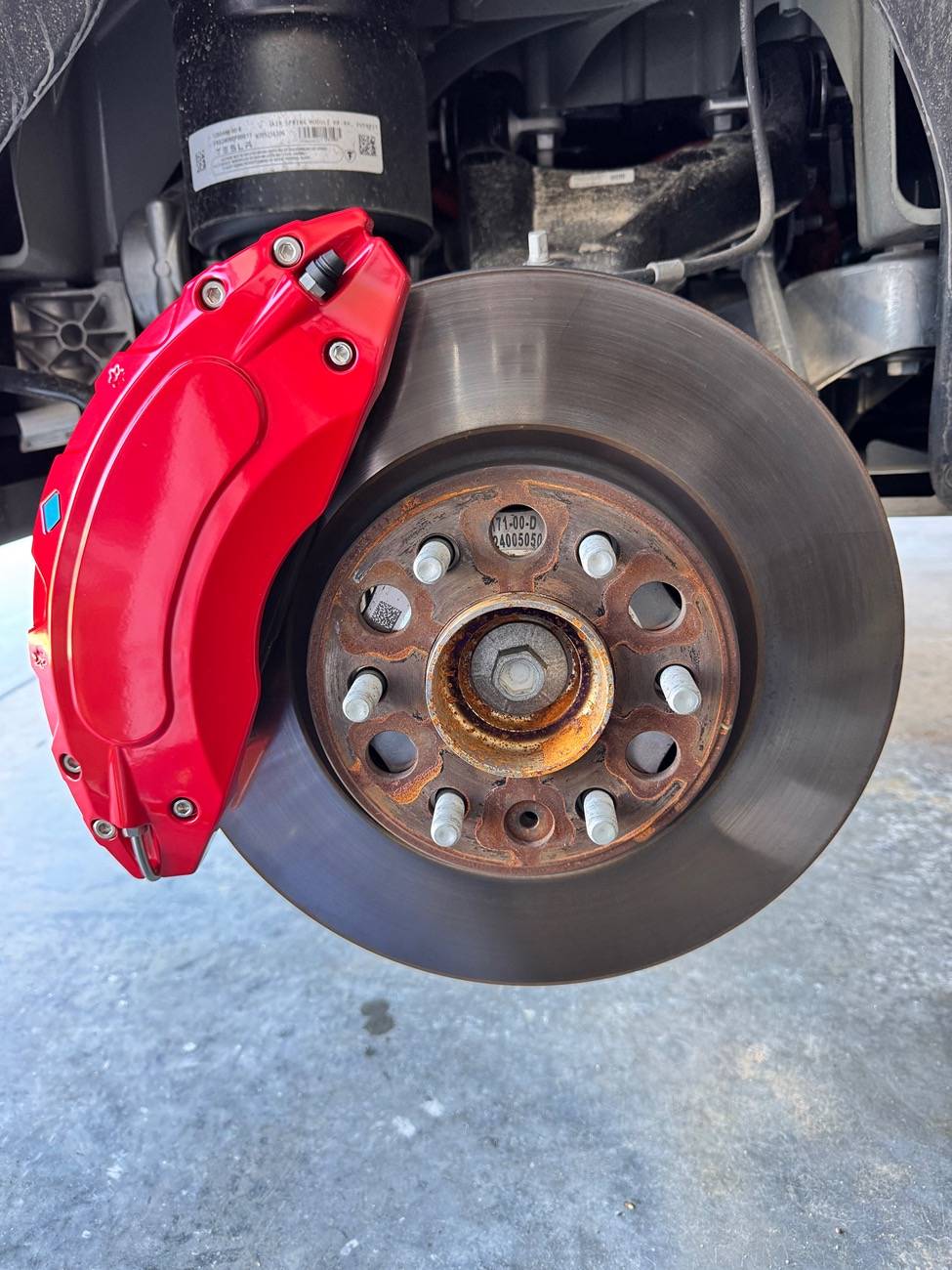 Tesla Roadster 2nd gen Red brake caliper covers by @teslaunch IMG_1710