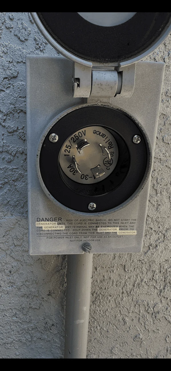 Tesla Roadster 2nd gen Generator interlock kit and power inlet receptacle install - thoughts? IMG_1794