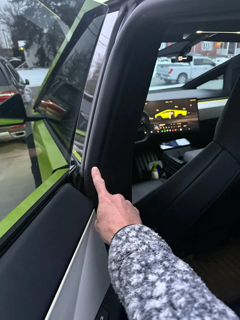 Tesla Cybertruck Leaky Window Seals IMG_1961