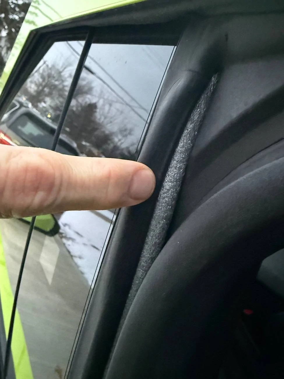 Tesla Cybertruck Leaky Window Seals IMG_1962