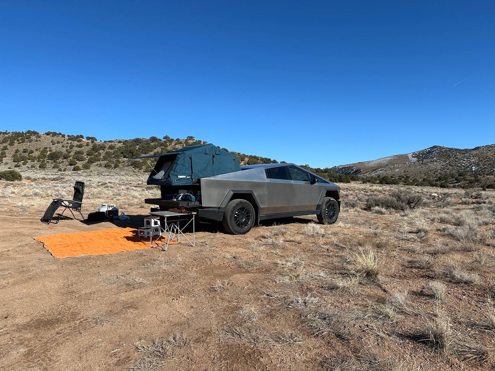 Tesla Cybertruck What does your camping setup look like? IMG_1974