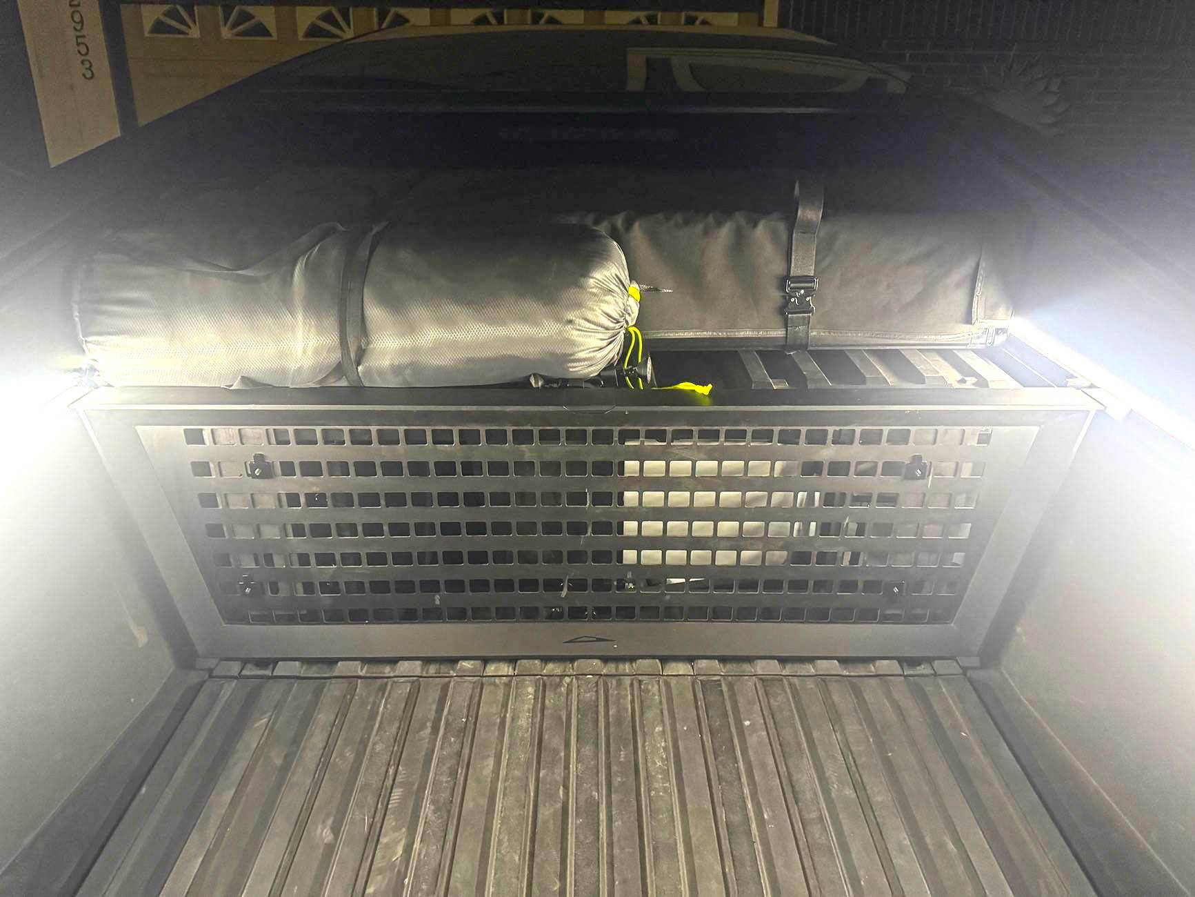Tesla Roadster 2nd gen Vault Divider Folding Camp Table Mod IMG_2043