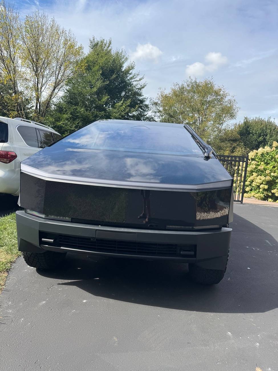Tesla Cybertruck My DIY Cybertruck color wrap - Colorful Laser Black IMG_2058