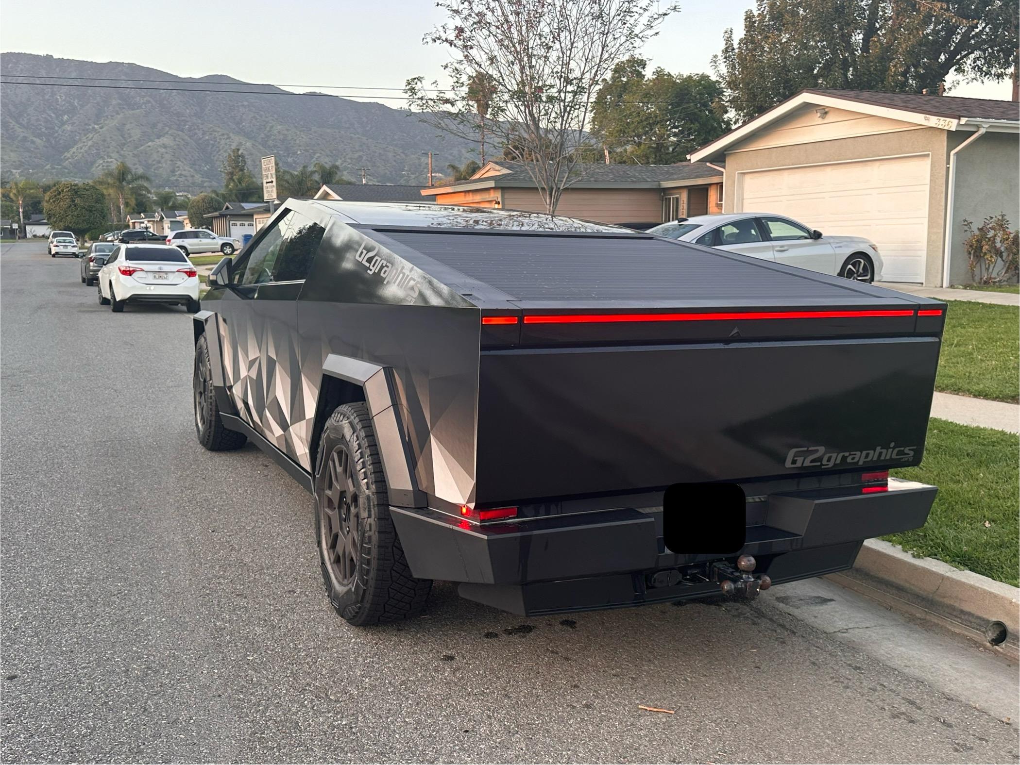 Tesla Cybertruck CUSTOM GRAPHICS / DESIGN / THEME Vinyl Wrap & PPF Cybertruck -- Photos & Videos IMG_2303