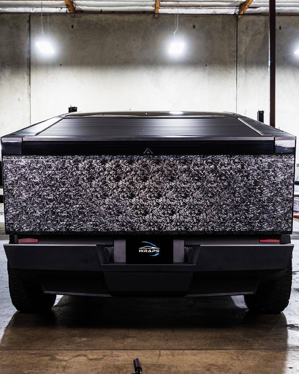 Tesla Cybertruck Cybertruck Wrapped in Carlas Black Forged Carbon PPF. img_2527-1-