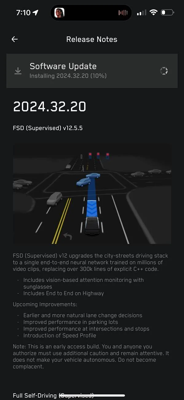 Tesla Roadster 2nd gen FSD general release rollout (outside Early Access) is happening! Install yours yet? IMG_2565