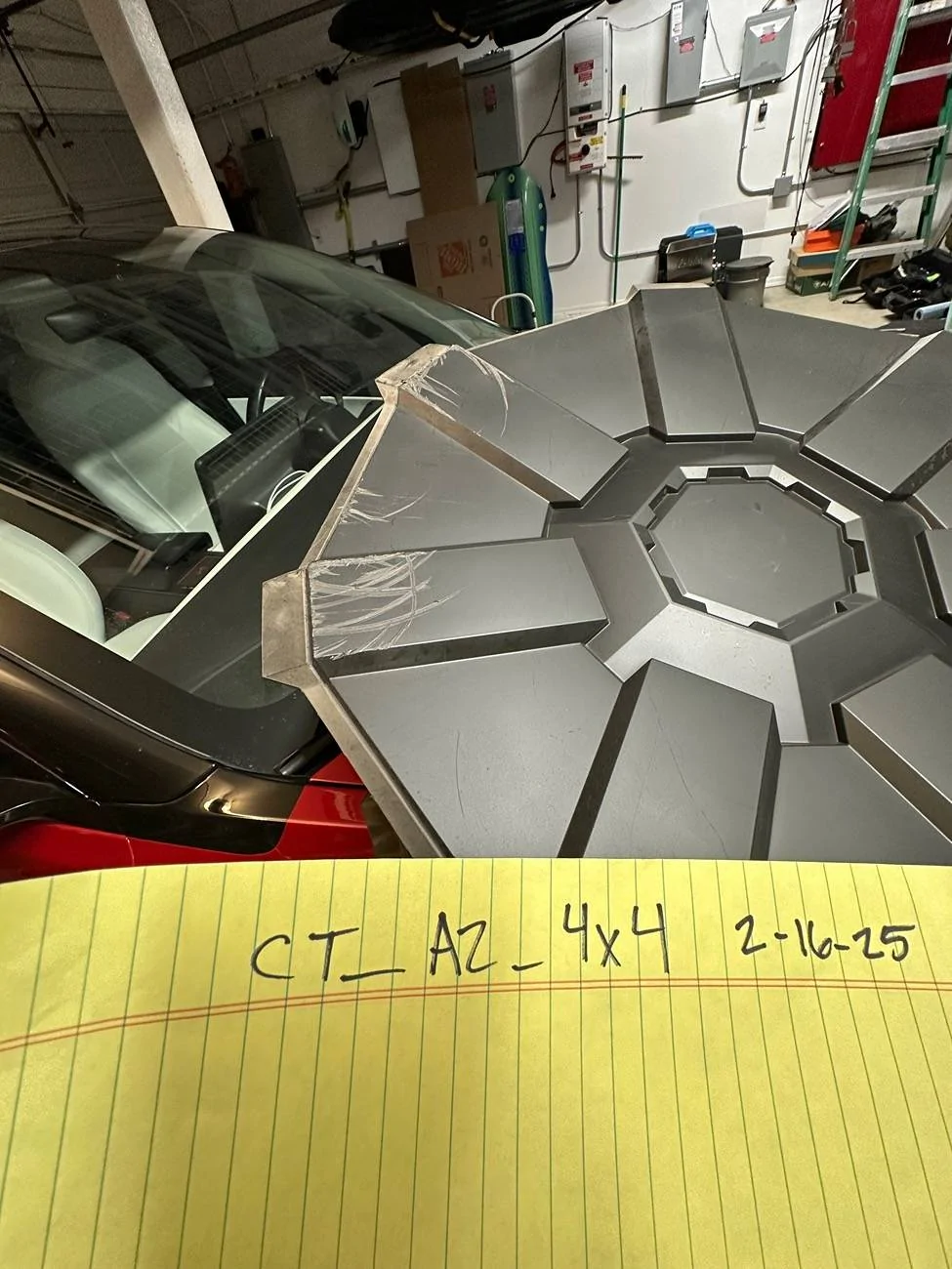 Tesla Cybertruck Hubcap falling off IMG_2699